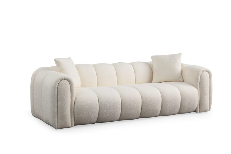 Puffin 3-personers Sofa, Hvid