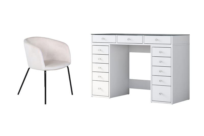 Ramender Sminkegruppe Bord + Stol - Hvid - Møbler - Sofaer - Sofagrupper