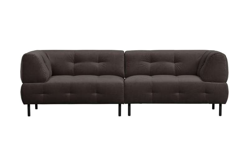 Ranta 4-Pers Sofa - Mørkebrun - 4 personers sofa
