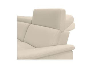 Reclinersofa med hjørne Loft24 Hjørnesofa 3-personers Pareli Vit Vänster - Møbler - Sofaer - Recliner sofaer