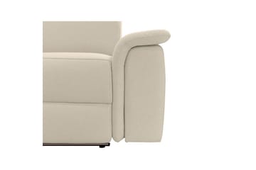 Reclinersofa med hjørne Loft24 Hjørnesofa 3-personers Pareli Vit Vänster - Møbler - Sofaer - Recliner sofaer