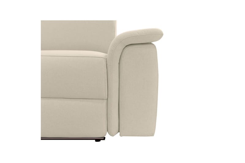 Reclinersofa med hjørne Loft24 Hjørnesofa 3-personers Pareli Vit Vänster - Møbler - Sofaer - Recliner sofaer