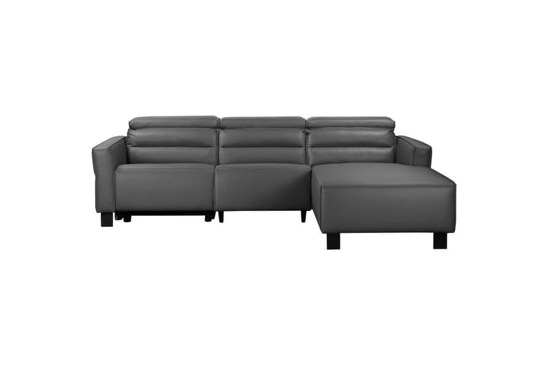 Reclinersofa med hjørne Loft24 Hjørnesofa Loft24 Carpari med elektrisk recliner Grå Højrevendt Belfast-stof - Møbler - Sofaer - Recliner sofaer