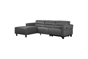 Reclinersofa med hjørne Loft24 Hjørnesofa Loft24 Carpari med manuel recliner Grå Venstrevendt Belfast-stof - Møbler - Sofaer - Recliner sofaer