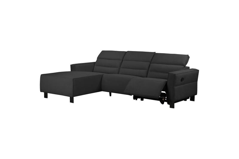 Reclinersofa med hjørne Loft24 Hjørnesofa Loft24 Carpari med manuel recliner Grå1 Venstrevendt Belfast-stof - Møbler - Sofaer - Recliner sofaer