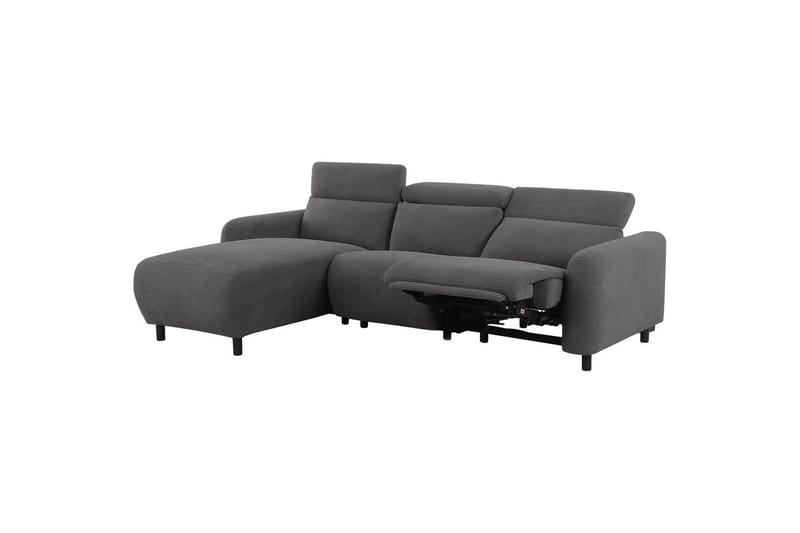 Reclinersofa med hjørne Loft24 Hjørnesofa Loft24 Skaane med elektrisk recliner Grå Höger Manchester - Møbler - Sofaer - Recliner sofaer