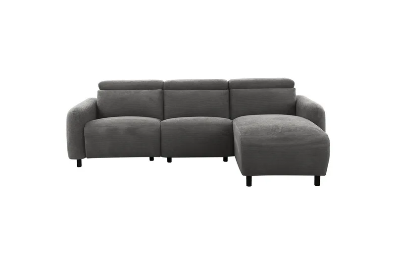 Reclinersofa med hjørne Loft24 Hjørnesofa Loft24 Skaane med elektrisk recliner Grå Höger Manchester - Møbler - Sofaer - Recliner sofaer