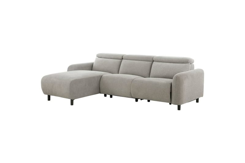 Reclinersofa med hjørne Loft24 Hjørnesofa Loft24 Skaane med elektrisk recliner Grå1 Venstrevendt Manchester - Møbler - Sofaer - Recliner sofaer