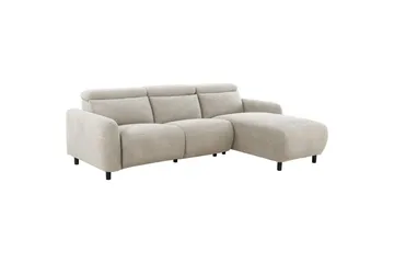 Reclinersofa med hjørne Loft24 Hjørnesofa Loft24 Skaane med elektrisk recliner Vit Höger Manchester - Møbler - Sofaer - Recliner sofaer