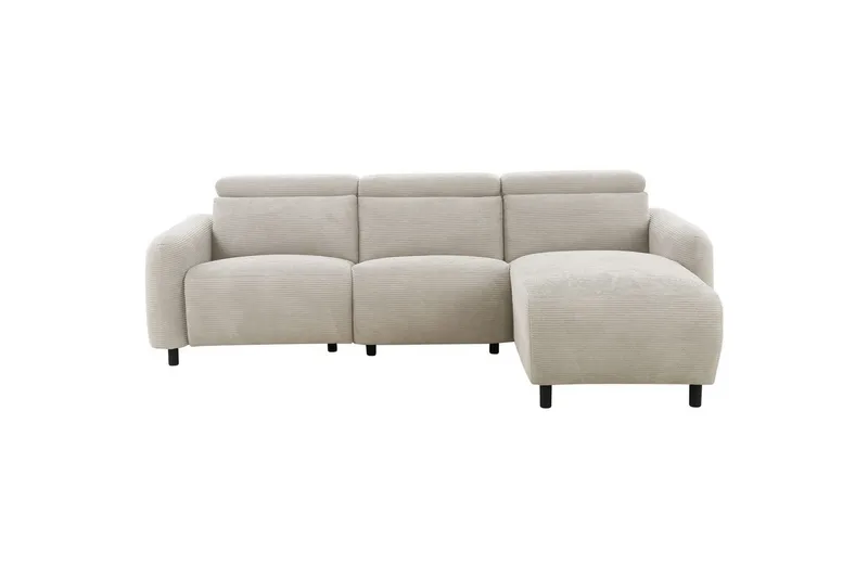 Reclinersofa med hjørne Loft24 Hjørnesofa Loft24 Skaane med elektrisk recliner Vit Höger Manchester - Møbler - Sofaer - Recliner sofaer