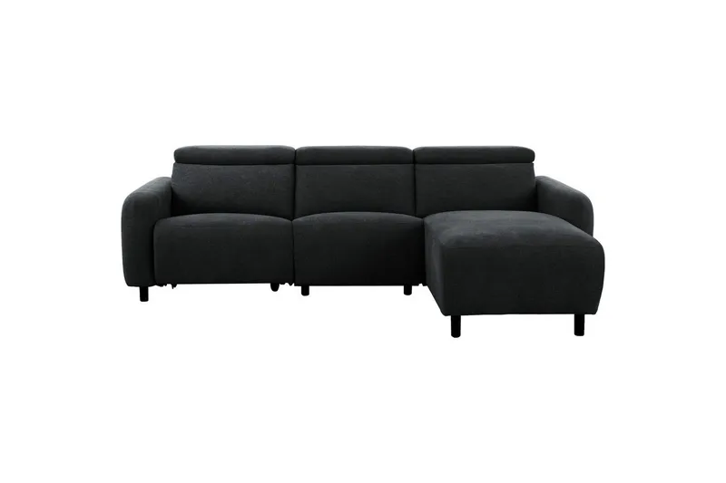 Reclinersofa med hjørne Loft24 Hjørnesofa Loft24 Skaane med manuel lænestol Grå Belfast-stof, undefined