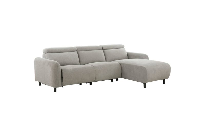 Reclinersofa med hjørne Loft24 Hjørnesofa Loft24 Skaane med manuel lænestol Grå1 Belfast-stof - Møbler - Sofaer - Recliner sofaer