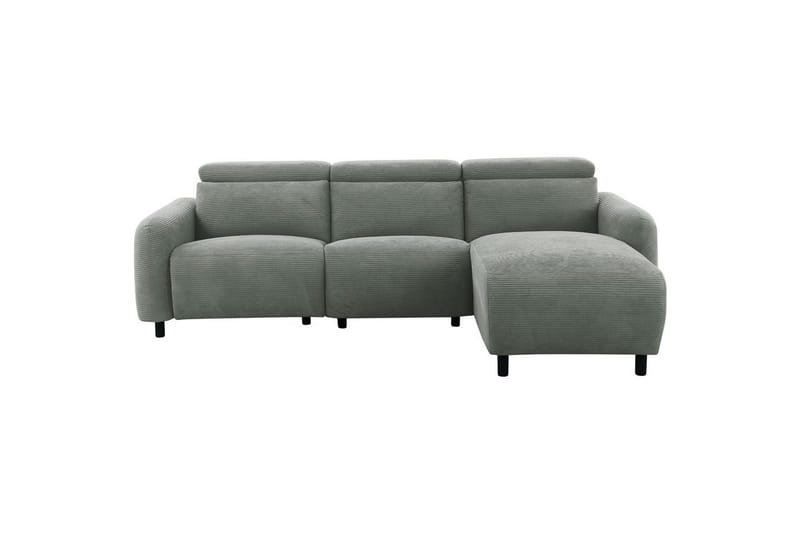 Reclinersofa med hjørne Loft24 Hjørnesofa Loft24 Skaane med manuel lænestol Grå1 Manchester, undefined