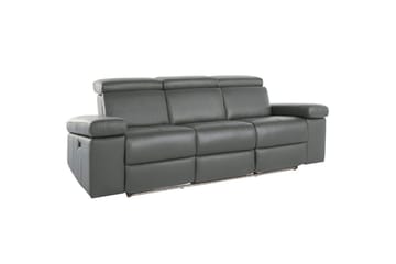 Reclinersofa uden hjørne Loft24 3-personers sofa Rayland Grå