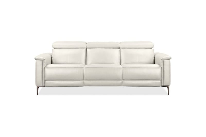 Reclinersofa uden hjørne Loft24 3-personers sofa Lund Cream White - Møbler - Sofaer - 3 personers sofa
