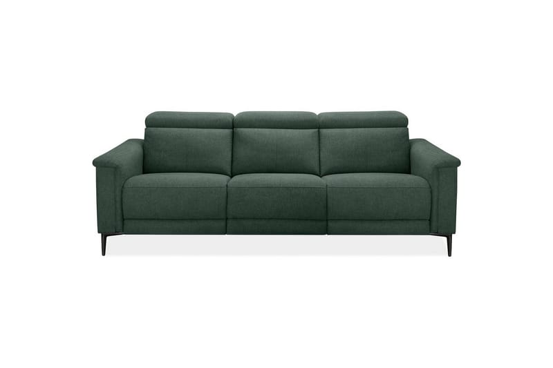 Reclinersofa uden hjørne Loft24 3-personers sofa Lund Dark Green - Møbler - Sofaer - 3 personers sofa