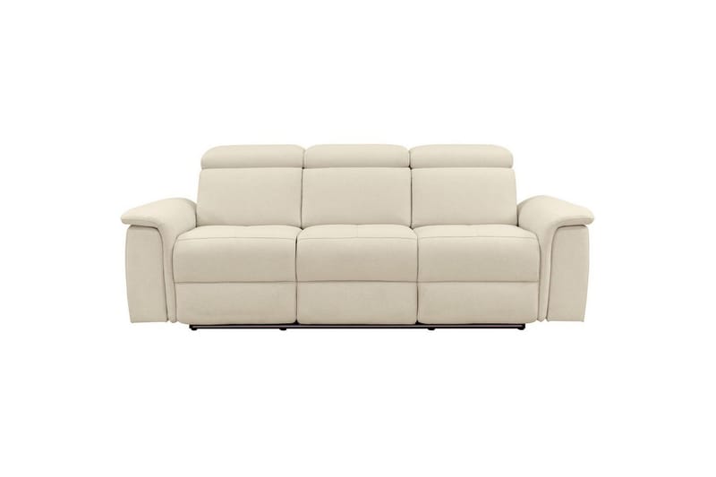 Reclinersofa uden hjørne Loft24 3-personers sofa Rayland Vit - Møbler - Sofaer - 3 personers sofa