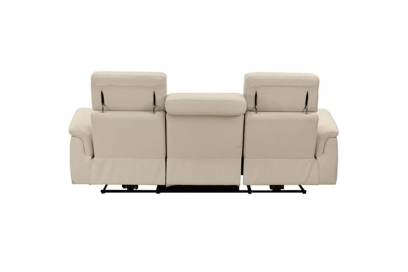 Reclinersofa uden hjørne Loft24 3-personers sofa Rayland Vit - Møbler - Sofaer - 3 personers sofa