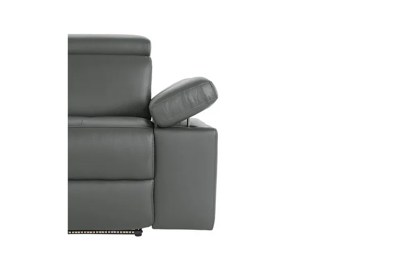 Reclinersofa uden hjørne Loft24 3-personers sofa Rayland Grå - Møbler - Sofaer - 3 personers sofa