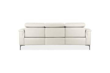 Reclinersofa uden hjørne Loft24 3-personers sofa Lund Cream White - Møbler - Sofaer - 3 personers sofa