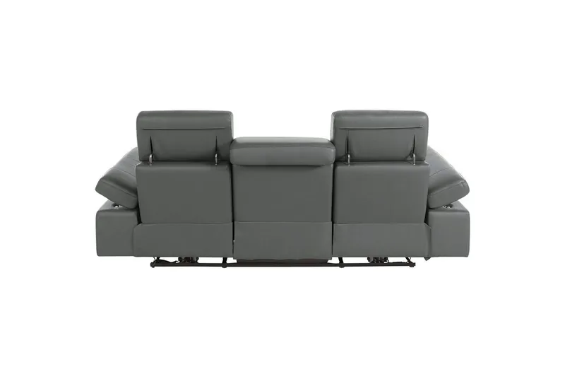 Reclinersofa uden hjørne Loft24 3-personers sofa Rayland Grå - Møbler - Sofaer - 3 personers sofa