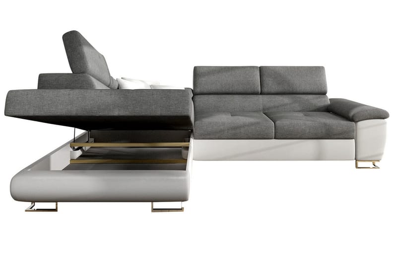 Regina Hjørnesovesofa - Grå/Sort - Møbler - Sofaer - Sovesofaer