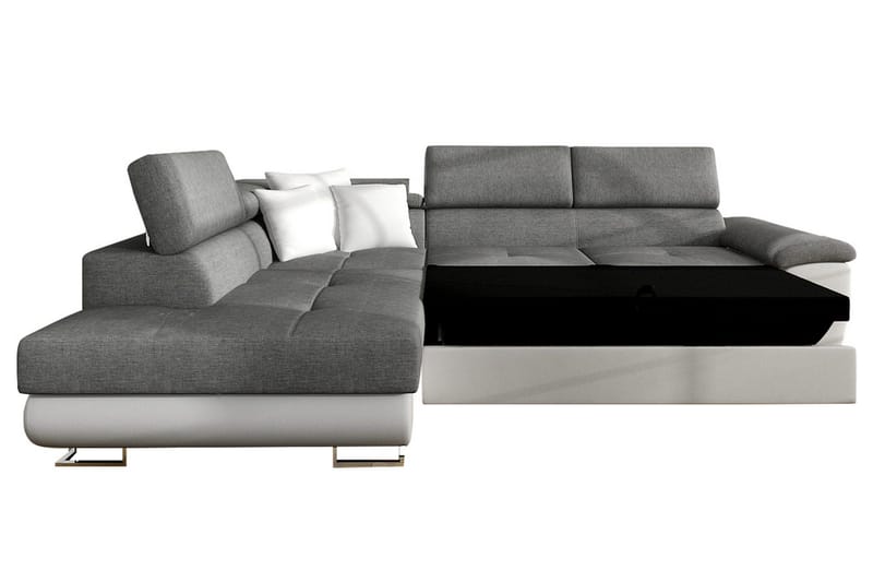 Regina Hjørnesovesofa - Grå/Sort - Møbler - Sofaer - Sovesofaer