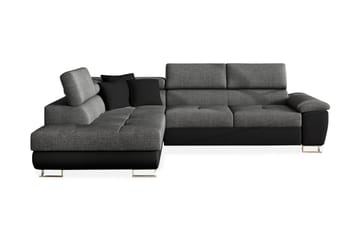 Regina Hjørnesovesofa - Grå/Sort - Møbler - Sofaer - Sovesofaer