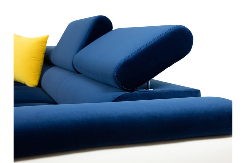 Reginia Sofa med Chaiselong 3-personers - Blå/Lys grå - Møbler - Sofaer - Sofa med chaiselong