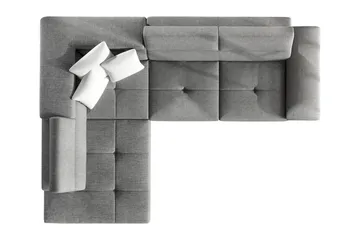 Reginia Sovesofa Med Chaiselong 3-Personers - Grøn - Møbler - Sofaer - Sovesofaer