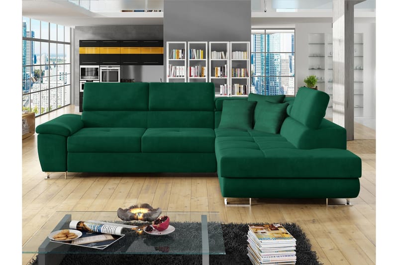 Reginia Sovesofa Med Chaiselong 3-Personers - Møbler - Sofaer - Sovesofaer