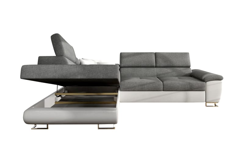 Reginia Sovesofa Med Chaiselong 3-Personers - Grøn - Møbler - Sofaer - Sovesofaer