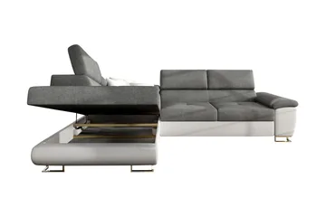 Reginia Sovesofa Med Chaiselong 3-Personers - Grøn - Møbler - Sofaer - Sovesofaer