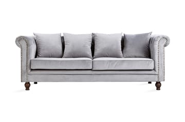 Robyn 3-personers Sofa Velour Lysegrøn