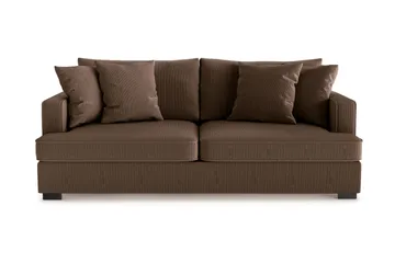 Rossita 3-personers Dyb Sofa i Jernbanefløjl