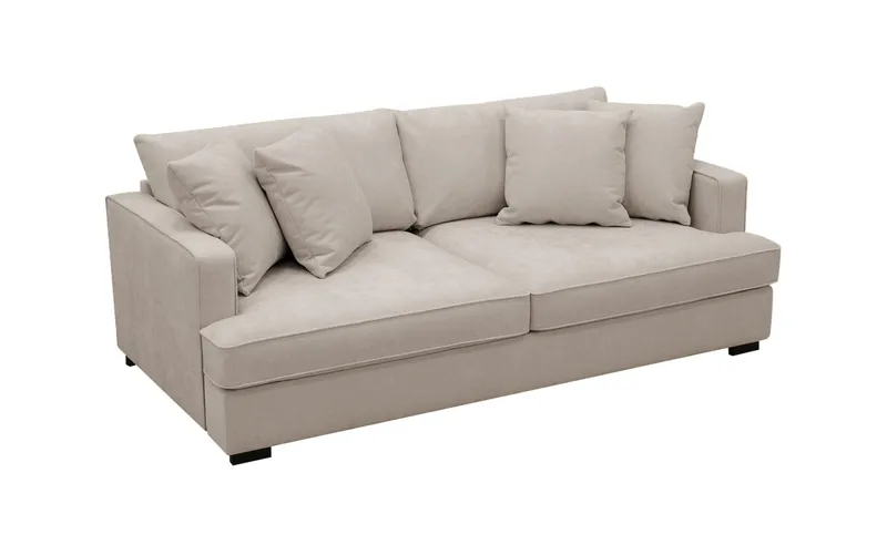 Rossita 3-personers Dyb Sofa i Stof - Brun - Møbler - Sofaer - 3 personers sofa