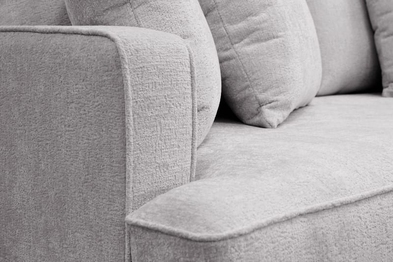 Rossita 3-personers Dyb Sofa i Chenille - Lys Grå - Møbler - Sofaer - 3 personers sofa