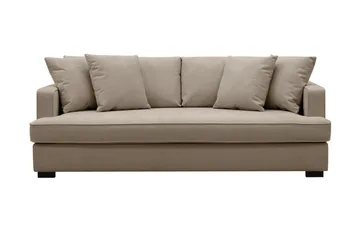 Rossita 3-personers Dyb Sofa med Hel Pude i Stof
