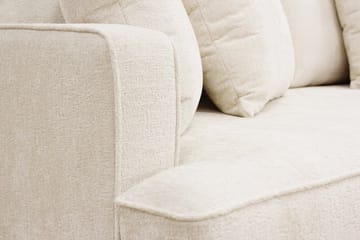 Rossita 3-personers Dyb Sofa i Chenille - Beige - Møbler - Sofaer - 3 personers sofa