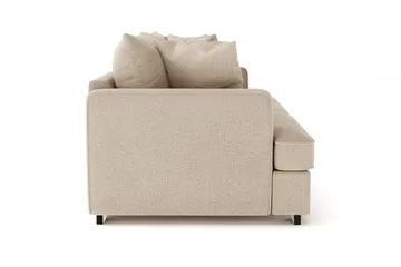 Rossita 3-personers Dyb Sofa i Stof - Beige - Møbler - Sofaer - 3 personers sofa