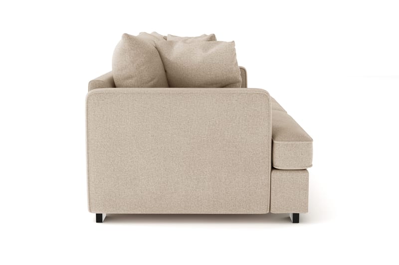 Rossita 3-personers Dyb Sofa i Stof - Beige - Møbler - Sofaer - 3 personers sofa
