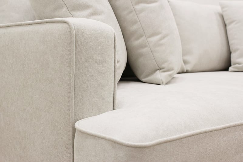 Rossita 3-personers Dyb Sofa i Stof - Beige - Møbler - Sofaer - 3 personers sofa