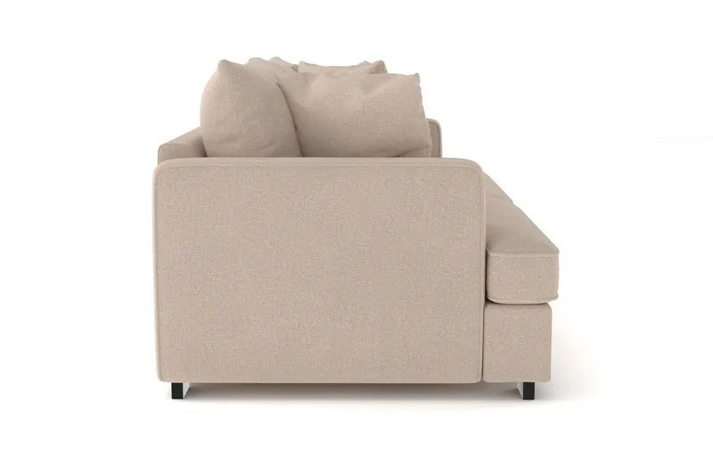 Rossita 3-personers Dyb Sofa i Stof - Beige - Møbler - Sofaer - 3 personers sofa