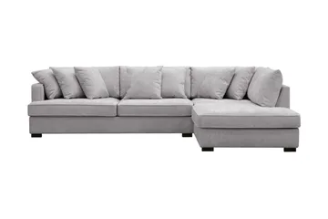 Rossita 4-personers Højrevendt L-formet Dyb Chaiselongsofa i Chenille