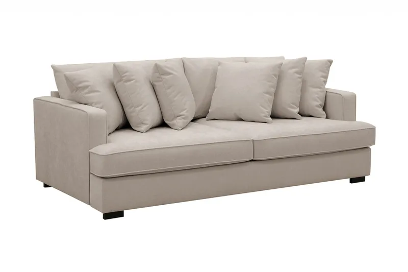 Rossita 4-personers Dyb Sofa i Stof - Brun - Møbler - Sofaer - 4 personers sofa