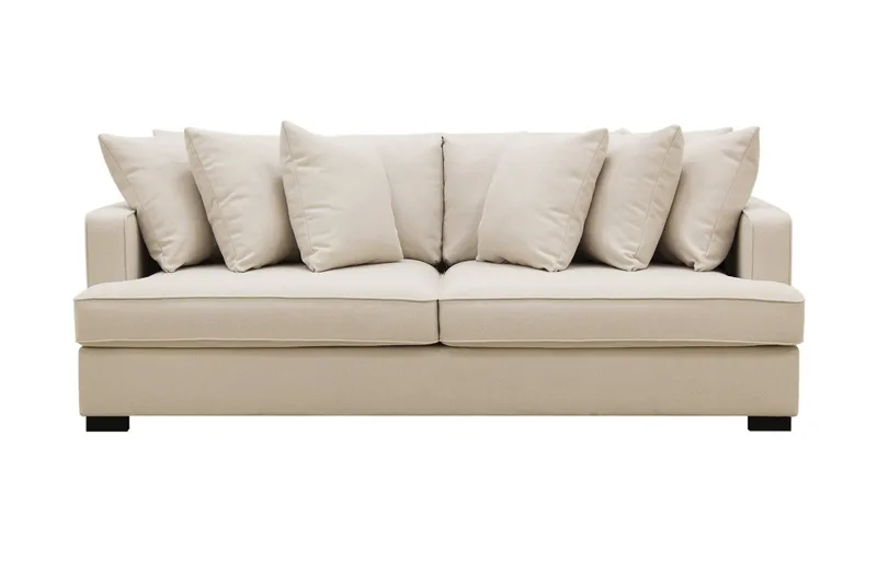 Rossita 4-personers Dyb Sofa i Bouclé, Beige