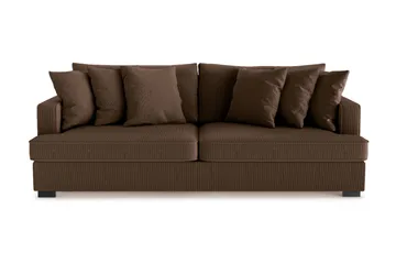 Rossita 4-personers Dyb Sofa i Jernbanefløjl