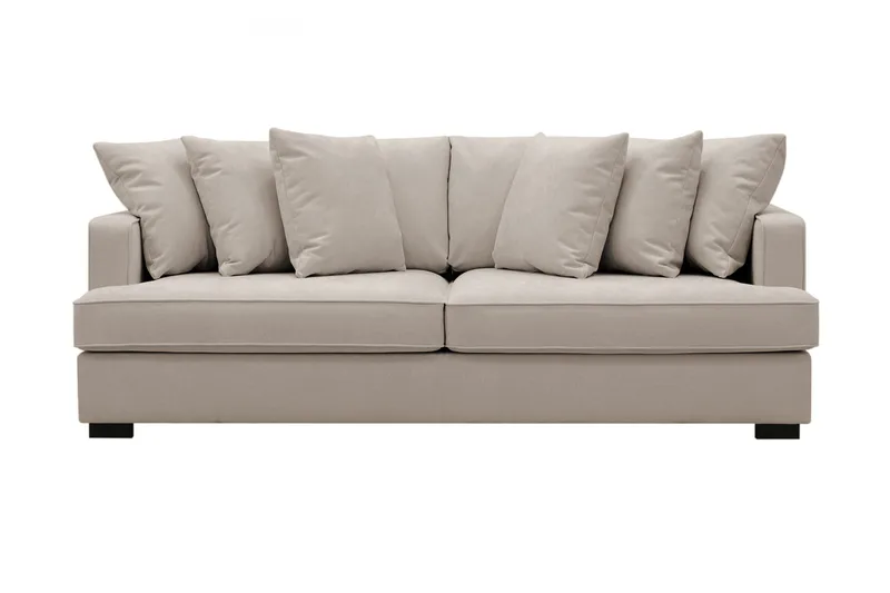 Rossita 4-personers Dyb Sofa i Stof - Brun - Møbler - Sofaer - 4 personers sofa