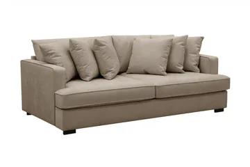Rossita 4-personers Dyb Sofa i Stof - Brun - Møbler - Sofaer - 4 personers sofa