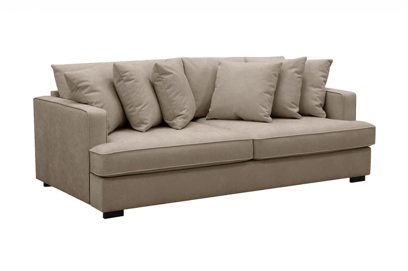 Rossita 4-personers Dyb Sofa i Stof - Brun - Møbler - Sofaer - 4 personers sofa